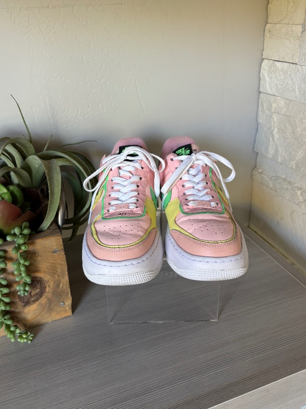 Nike Air Force 1 Shadow 'Arctic Punch Barely Volt '  W 8 - Picture 4 of 8